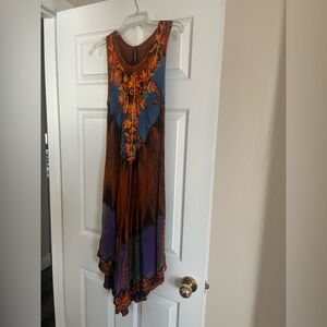 Bohemian Multicolor Sleeveless Dress